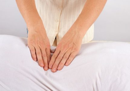 Osteopath working - Bowen therapy